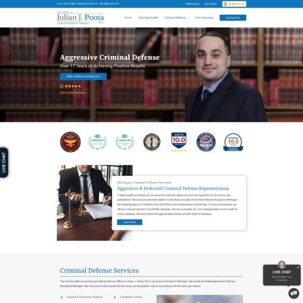 Top Rated Michigan Criminal Defense Lawyer - OWI_DUI Attorney in Metro Detroit Southfield MI-