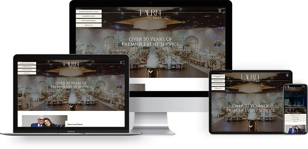 Laurel Manor Banquet & Conference Center Website Design